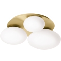 Ideal Lux - LED-Deckenleuchte NINFEA 3xGX53/9W/230V golden